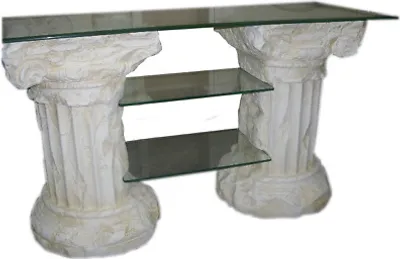 Produktbild von TV Rack Hifi Regal Fernsehtisch Lowboard Sideboard Fossil Säulenregal Phonotisch