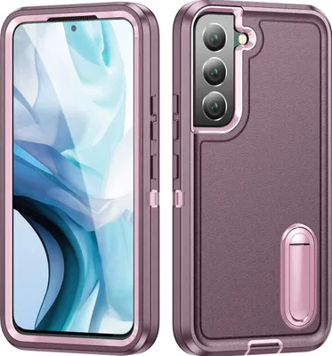 Produktbild von Mobigear Rugged Stand  Samsung Galaxy S23 Hülle Hardcase Backcover Stoßfest mit Ständer - Lila