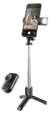 Produktbild von Bluetooth Selfie Stick Sparkle Black (60348) Selfie Sticks