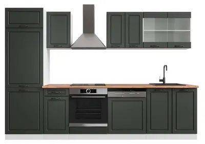 Obrázok produktu pre Kuchynský kút Vicco R-Line Antracitový vidiecky dom/biela 300 cm , AP Oak, Model 42454