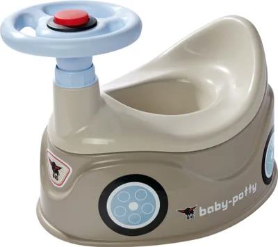 Produktbild von BIG Baby Töpfchen Grau - Kleinkind Potty mit Lenkrad in Grau