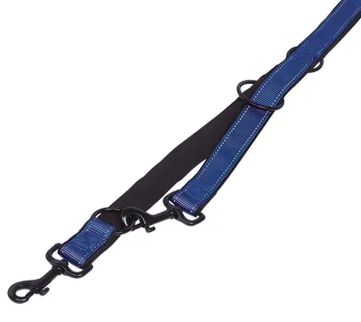 Produktbild von Nobby Classic Reflect SOFT, Hund, Trainingsleine, Schwarz, Blau, Band, Einfarbig, Nylon