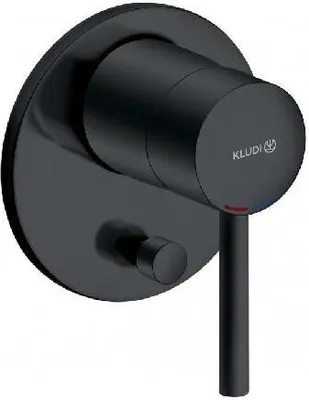 Produktbild von Kludi Bozz - UP Armatur für 2 Ausgänge, Schwarz matt 387163976