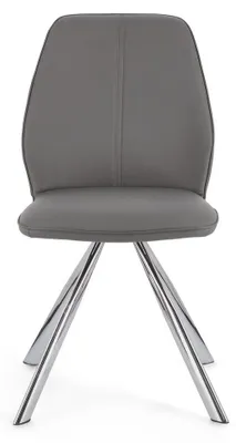 Produktbild von 4er Set Stühle Maxwell 44 x 62 x 88 cm Stahl Polyurethan Grau