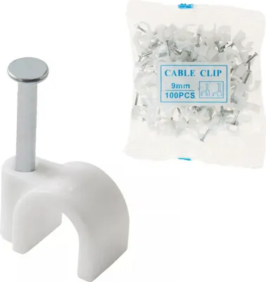 Produktbild von Nagelschellen Weiß, Für Kabel , Kabelschelle Kabelschellen Kabelschlüssel