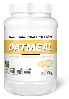 Image de Flocons d'avoine - Scitec Nutrition - SCITEC FLOCONS D'AVOINE OATMEAL (1.5kg) - Saveur Banane