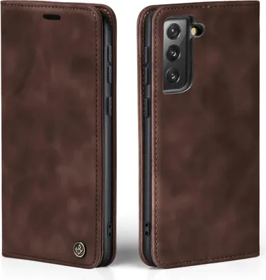 Produktbild von Handy Hülle für Samsung Galaxy S22+ Klapphülle Bookcase Flip Cover Handy Tasche Etui Farbe: Dunkelbraun