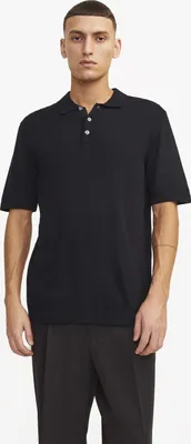 Zdjęcie produktu dla Jack & Jones 12248819_2161.60, Czarny, S, Polo, Krótki rękaw, 1 szt.