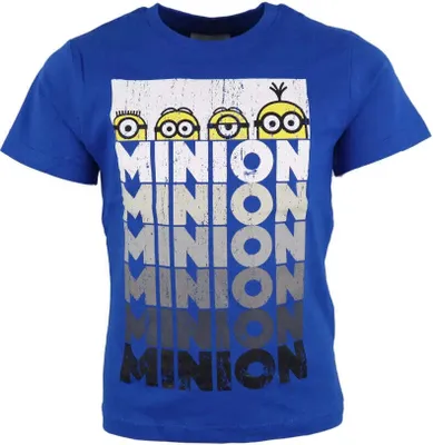 Produktbild von Die Minions Jungen Kurzarm T-Shirt – Blau / 116