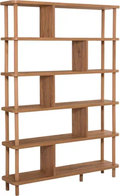 Immagine prodotto di Amatrice - Libreria, 120x28x169h cm Marrone Quercia, 5 Ripiani