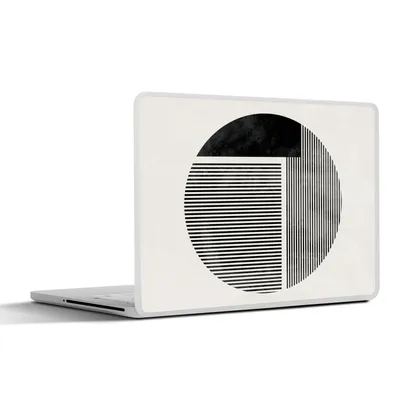 Produktbild von MuchoWow® Laptop Aufkleber Sticker Cover Minimalismus - Kreis - Design 40x30 cm - Laptop Dekoration - Selbstklebend