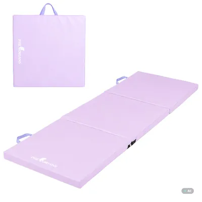 Produktbild von Gymnastikmatte Klappbare Gymnastikmatratze 180 x 60 x 5 cm für Gymnastik, Fitness Training Violett