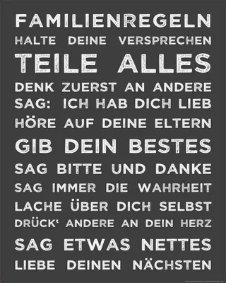 Produktbild von Motivational - Mini-Poster - Familienregeln + Ü-Poster