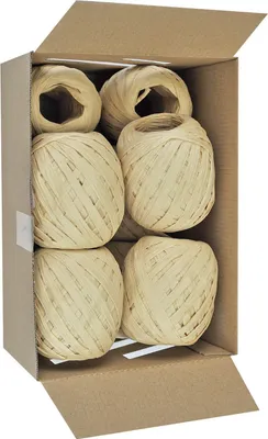 Immagine prodotto di Goldina® 1094 00702 1030 Eiknäuel Raffia - 7 mm x 30 m, natur
