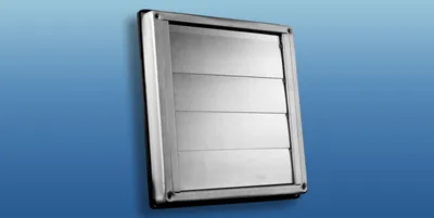 Produktbild von Edelstahl Lüftungsgitter mit beweglichen Lamellen : Ø100 150x150mm Größe: Ø100 150x150mm
