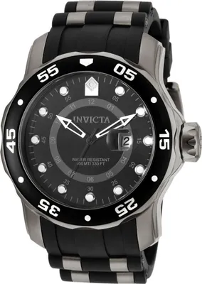 Productafbeelding van Invicta Pro Diver - SCUBA 6996 - Herenhorloge - Quartz uurwerk - Roestvrij staal met zwarte wijzerplaat - 48 mm