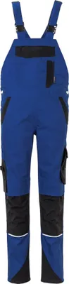 Produktbild von Größe 46 Planam Norit Damen Latzhose kornblau schwarz Modell 6532