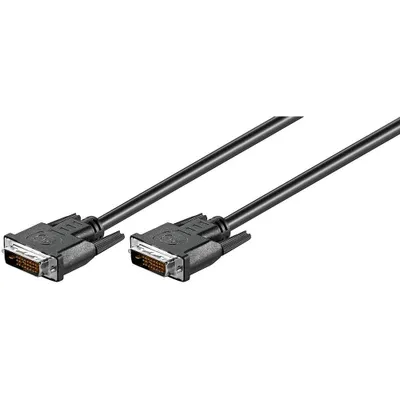 Zdjęcie produktu dla goobay kabel DVI-D 5,0 m czarny, 1 szt.
