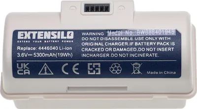 Produktbild von EXTENSILO Akku Ersatz für iRobot 4446040, BC674 für Home Cleaner Heimroboter (5300 mAh, 3,6 V, Li-Ion)