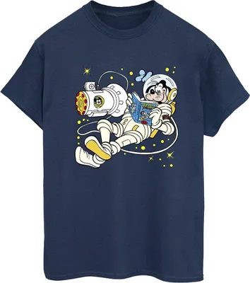 Produktbild von Disney - "Reading In Space" T-Shirt für Damen BI48694 (M) (Marineblau)