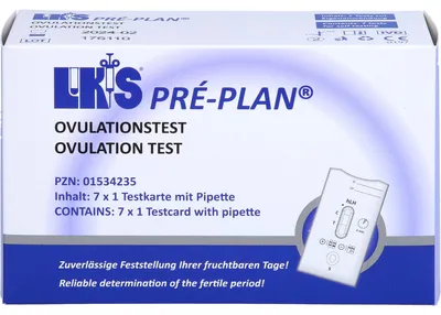 Produktbild von OVULATIONSTEST PRE PLAN LH, 7 St TES