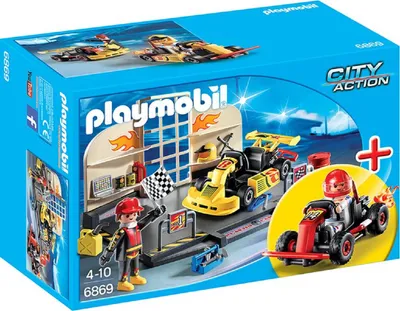 Zdjęcie produktu dla PLAYMOBIL City Life 6869, Samochód i garaż, 4 lat(a), Wielobarwny, Plastik