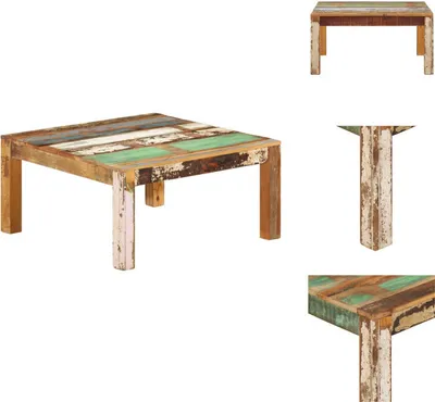 Produktbild von vidaXL Couchtisch 80x80x40 cm Altholz Massiv -  Couchtische