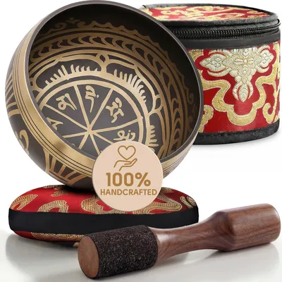 Obrázok produktu pre Sada tibetských zvonkohier – ručne naladená pre meditáciu a relaxáciu