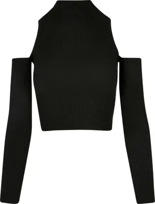 Immagine prodotto di Urban Classics Donna - Maniche lunghe tagliate a costine - 5XL
