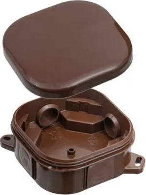 Immagine prodotto di Scatola di giunzione Scatola di giunzione IP54 marrone 92x92x44 Scatola di giunzione per montaggio esterno