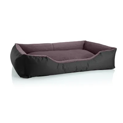 Obrázek produktu pro Pelíšek pro psy TEDDY, pohovka pro psy, (XXL) cca 120x85x23cm, BLACK-FIELD (černá/hnědá)