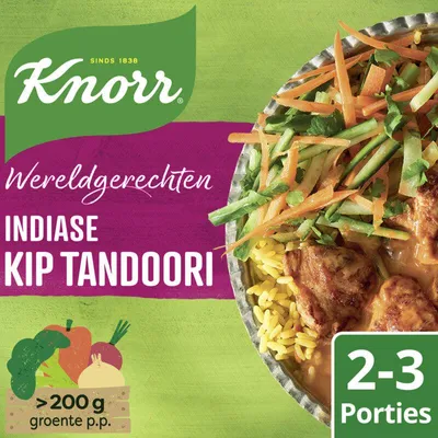 Produktbild von Knorr Wereldgerechten Indische Kip Tandoori Gewürzmischung 297g – Authentisch & Schnell