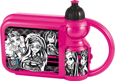 Snackbox mit Sportflasche Monster High 400 ml