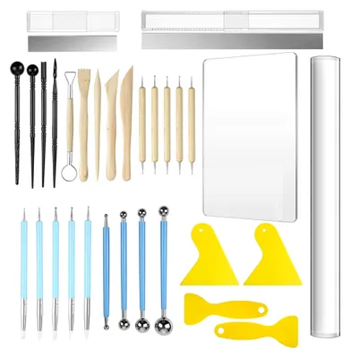 Produktbild von 31-teiliges Set für Polymer Clay Werkzeuge