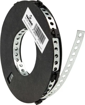 Produktbild von tecuro Lochband Montageband 12 mm x 10 m Rolle - Stahl verzinkt