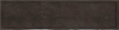 Produktbild von vidaXL Tischplatte Dunkelbraun 200x50x(2-6)cm Massivholz Eiche