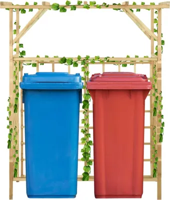 Produktbild von "im Angebot" Pergola für 2 Mülltonnen Kiefernholz Imprägniert  - Rosenbögen CC7807