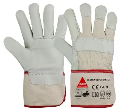 Produktbild von Hase Winterhandschuhe Bremen-Super-Winter Größe 11, Rindnarbenleder 12 Stk