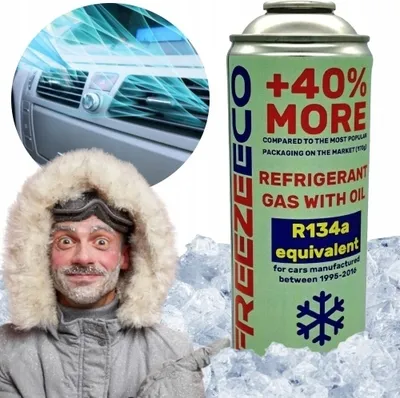 Obrázek produktu pro Chladivo R134a pro klimatizační systém NÁPLŇOVÁ SADA Klimatizační plyn AC FILLING GAS FreezeEco Clima Fix Set 400 ml