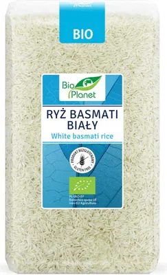 Zdjęcie produktu dla Ryż basmati biały bezglutenowy1kg BIOPLANET