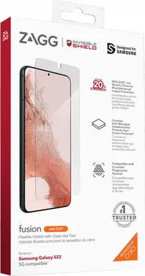 Immagine prodotto di Protezione dello schermo InvisibleShield Glass Fusion D3O per Samsung Galaxy S22 - Trasparente