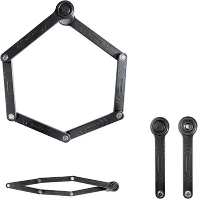 Produktbild von Kryptonite Keeper 510 Faltschloss Schwarz 3 x 1000 mm Schwarz 3 x 1000 mm