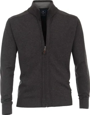 Produktbild von REDMOND Strickjacke ohne Taschen Dunkelgrau 2XL Regular Fit