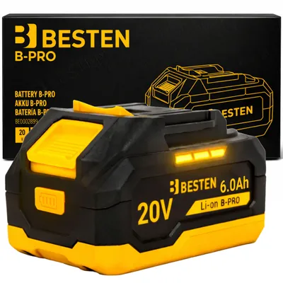 Obrázok produktu pre Akumulátor BESTEN B-PRO System lítium-iónový 20 V 6,0 Ah Li-Ion