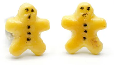 Produktbild von Lebkuchenmann Ohrstecker Miniblings Ohrringe Weihnachten Lebkuchen
