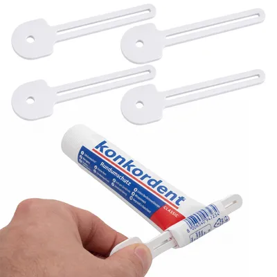 Produktbild von 4x Zahnpastatuben Ausdrücker Tubenquetscher Tubenpresse Squeezer Tubenausdrücker