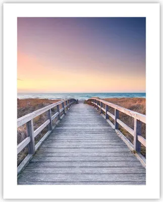 Produktbild von Poster - Poster ohne Rahmen - Weg Meer Brücke - 40x50 cm - Wand Bild - Wanddeko - Wandbilder - Kunstposter - Wandposter - Bilder - Kunstdruck - Wanddekoration - Wandbild - P2XPA40x50-4948