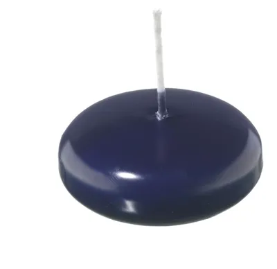 Zdjęcie produktu dla Świeczki pływające w kolorze granatowym – ciemnoniebieskim, 26 x Ø 42 mm, 40 sztuk