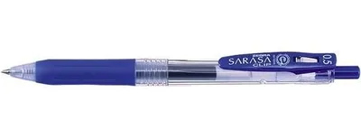 Gélové pero, 0,33 mm, stláčací mechanizmus, ZEBRA "Sarasa Clip", modré