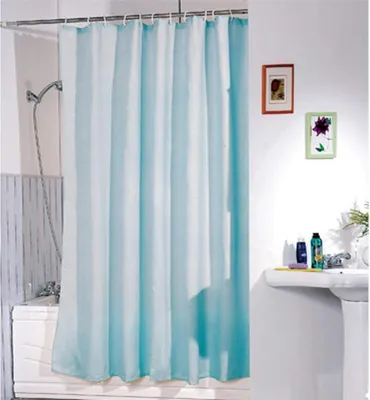 Produktbild von MSV Duschvorhang Blau 240x200 cm